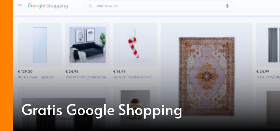 Gratis Google shopping